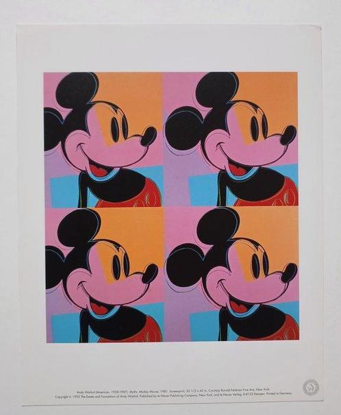 Andy Warhol (after) - Myths: Mickey Mouse, c. 1981 - Jaren, Antiek en Kunst, Kunst | Tekeningen en Foto's