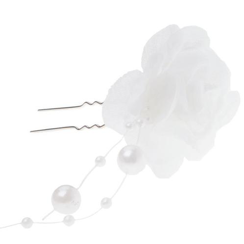 Haarsteker bloem wit NIEUW, Kleding | Dames, Trouwkleding en Trouwaccessoires, Wit, Nieuw, Ophalen of Verzenden
