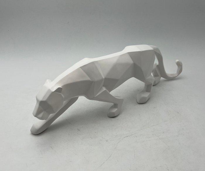 sculptuur, Léopard Jungle - 42 cm - Hars, Antiek en Kunst, Curiosa en Brocante