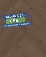 Plak pvc Visgraat bruin |  Belakos Monastro Visgraat XL 90, Ophalen, Nieuw