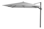 Platinum Challenger zweefparasol T2 - 3x3 m. - Light grey, Tuin en Terras, Parasols, Verzenden, Nieuw, Zweefparasol, Kantelbaar