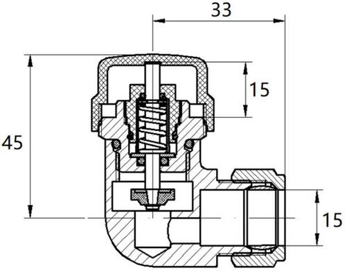 Saqu Radiatorkraan van €92.00 voor €44.17, Doe-het-zelf en Verbouw, Verwarming en Radiatoren, Overige typen, Nieuw, Ophalen of Verzenden