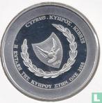 Cyprus 5 euro 2008 (PROOF) Toetreding van Cyprus tot de..., Verzenden, Losse munt, Goud