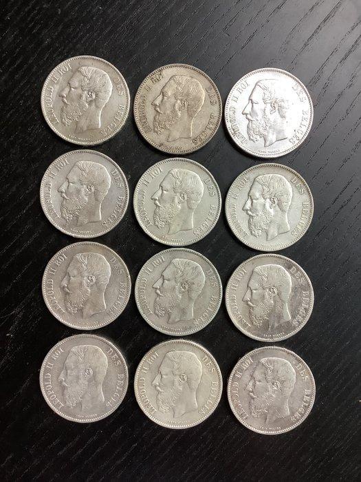 België. Leopold II. 5 Francs 1870 (Zonder Minimumprijs), Postzegels en Munten, Munten | Nederland