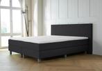 ACTIE! Boxspring Malaga 180 200 Zwart, Huis en Inrichting, Slaapkamer | Boxsprings, Nieuw, 180 cm, Modern, Zwart