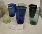 Drinkset (6) - Glas - Zeshoekige glazen, Antiek en Kunst, Antiek | Glas en Kristal