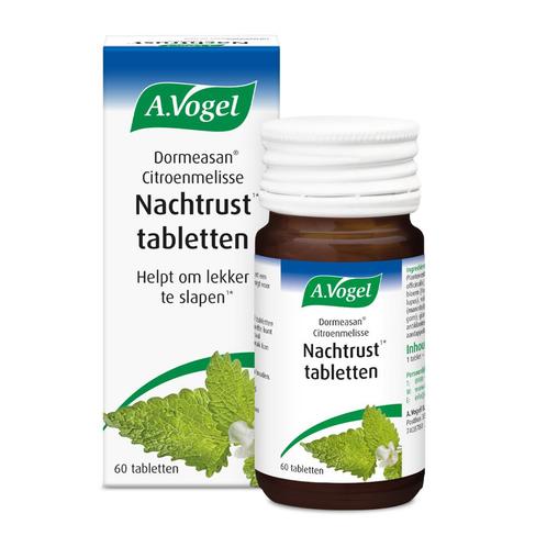 A.Vogel Dormeasan Nachtrust Citroenmelisse 60 tabletten, Sport en Fitness, Gezondheidsproducten en Wellness, Nieuw, Verzenden