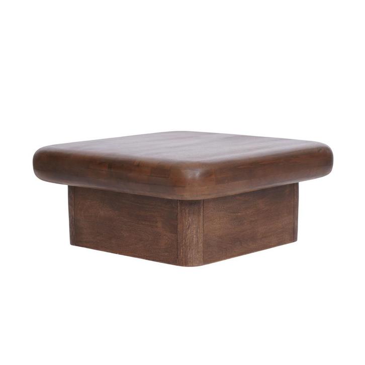 *WOONWINKEL* Houten Salontafel Met Dik Blad 80x80 Cm, Huis en Inrichting, Tafels | Salontafels, Nieuw, Verzenden