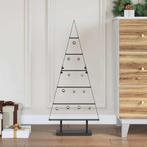 vidaXL Metalen kerstboom met standaard Zwart 90 cm Staal, Verzenden, Nieuw
