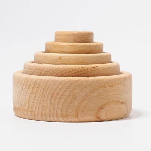 Grimms - Houten Stapel Bakjes 5 stuks, Kinderen en Baby's, Speelgoed | Overig