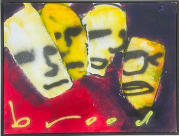 Herman Brood | Origineel Schilderij: Showbizz beschikbaar voor biedingen
