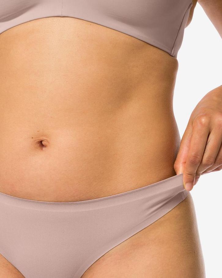 HEMA Damesstring second skin micro beige, Kleding | Dames, Ondergoed en Lingerie, Verzenden