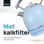 2dekans | MOA Waterkoker Retro - 1,8 Liter - Elektrische, Witgoed en Apparatuur, Waterkokers, Ophalen of Verzenden, Zo goed als nieuw