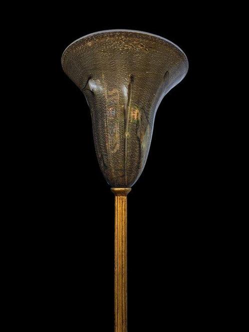 Staande lamp - Brons, Glas, Antiek en Kunst, Antiek | Lampen