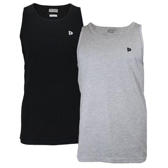 Donnay Donnay Heren - 2-Pack - Singlet James - Zwart &, Kleding | Heren, T-shirts, Nieuw, Verzenden