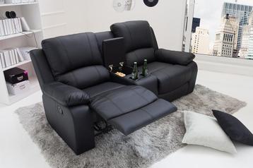 Exclusieve 2-zits bioscoopfauteuil HOLLYWOOD 190cm zwarte beschikbaar voor biedingen