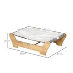 TRUUSK Kattenbed Met Framehangmat Voor Katten Verhoogd Katte, Verzenden, Nieuw