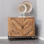 Dressoir Mangohout Sabia 100 cm, 100 tot 150 cm, Verzenden, Nieuw, Industriële meubels