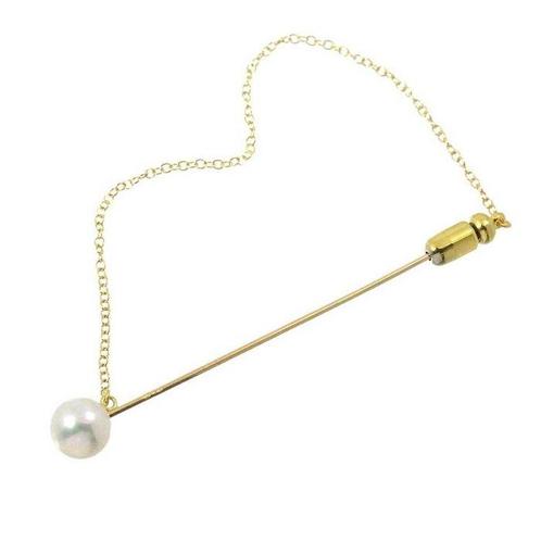 Mikimoto - Broche - 18 karaat Geel goud, Sieraden, Tassen en Uiterlijk, Antieke sieraden