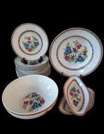 Limoges - Tafelservies voor 6 (16) - Hibiscus - Porselein -
