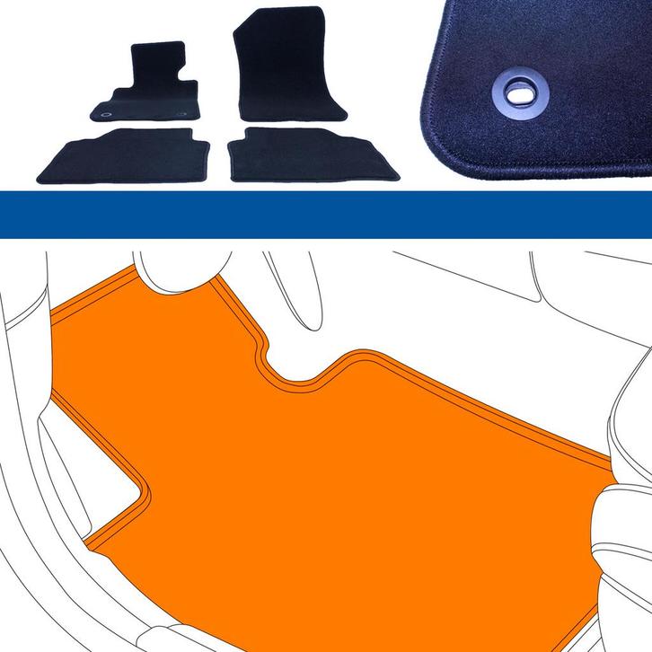 Automatten | Opel Astra H 2004-2009  | Velours, Auto diversen, Automatten, Nieuw, Verzenden