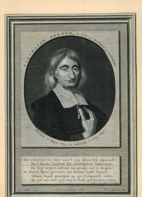 Portrait of Balthasar Bekker, Antiek en Kunst, Kunst | Etsen en Gravures