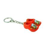 Sleutelhanger met 2 klompjes van 4 cm Oranje, Ophalen of Verzenden, Nieuw