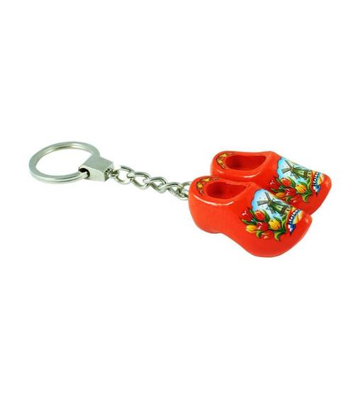 Sleutelhanger met 2 klompjes van 4 cm Oranje, Kleding | Heren, Schoenen, Nieuw, Ophalen of Verzenden