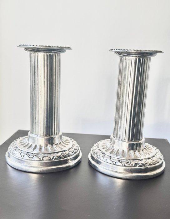 Theodore and Henri Tuffery - Kaarsenhouder (2) - Verzilverd, Antiek en Kunst, Antiek | Meubels | Tafels
