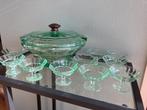 Tafelservies - Glas - Art Deco dessertset, Antiek en Kunst