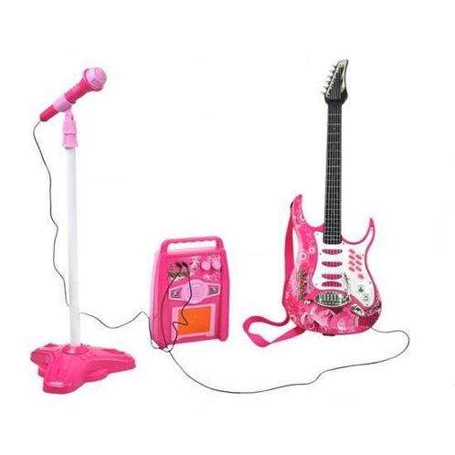 Elektrische gitaar met microfoon en versterker voor kinderen, Kinderen en Baby's, Speelgoed | Overig, Ophalen of Verzenden