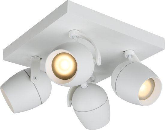 2dekans | Lucide PRESTON - Plafondspot Badkamer - 4xGU10 -, Huis en Inrichting, Lampen | Plafondlampen, Zo goed als nieuw, Ophalen of Verzenden
