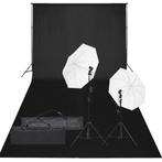 vidaXL Fotostudioset met verlichtingsset en achtergrond, Verzenden, Nieuw