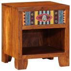 vidaXL Nachtkastje 40x35x45 cm massief acaciahout, Verzenden, Nieuw, Hout