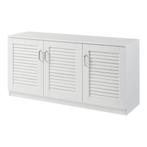 Schoenenkast Løten 62x125x36 cm wit [en.casa], Huis en Inrichting, Verzenden, Nieuw