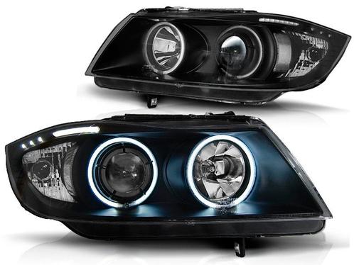 Koplampen BMW E90 E91 Angel Eyes CCFL Black, Auto-onderdelen, Overige Auto-onderdelen, Ophalen of Verzenden