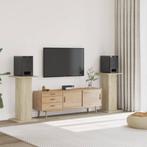 vidaXL Speakerstandaards 2 st 30x30x80 cm bewerkt hout, Muziek en Instrumenten, Standaards, Verzenden, Nieuw
