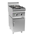 GGM Gastro | Gasfornuis - 7 kW - 2 branders - incl. |, Witgoed en Apparatuur, Fornuizen, Verzenden, Nieuw, Inbouw