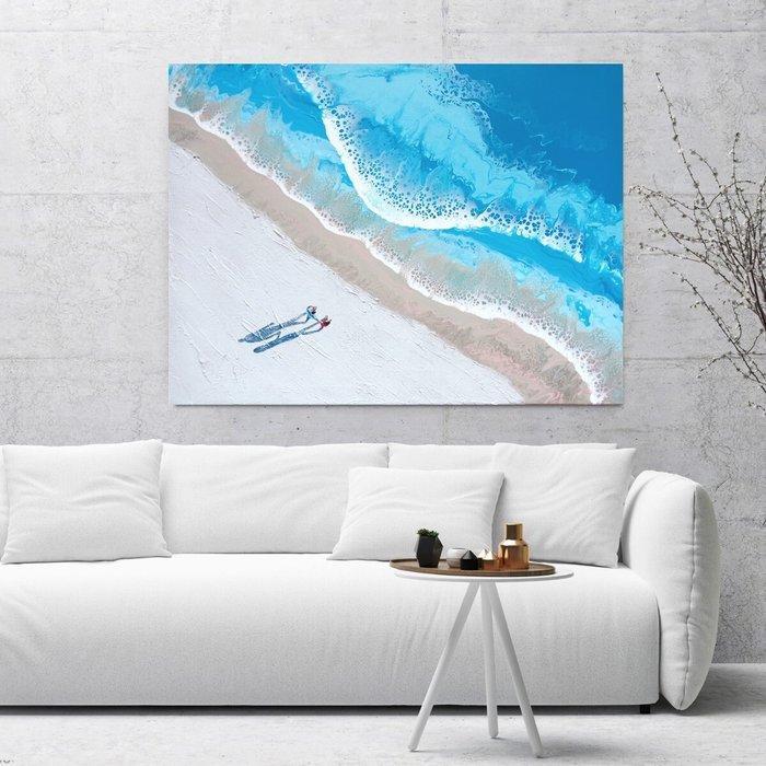Jasmin Navoyan - BEACH FOR TWO, Antiek en Kunst, Kunst | Schilderijen | Modern