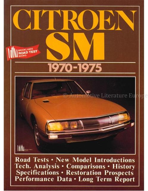 CITROËN SM 1970 - 1975 (BROOKLANDS ROADTEST BOOK), Boeken, Auto's | Boeken
