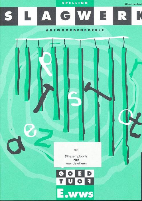 Slagwerk Spelling Antwoordenboek E.wws Groep 7, Boeken, Schoolboeken, Nieuw, Verzenden