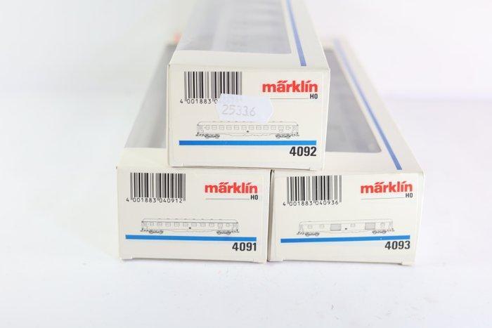 Märklin H0 - 4091/4092/4093 - Modeltrein personenwagen (3) -, Hobby en Vrije tijd, Modeltreinen | H0