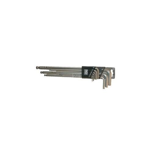 Inbusset extra lang met kogelkop 9-delig INCH maten, Auto diversen, Autogereedschap, Nieuw, Verzenden