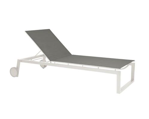 Stern nRobin ligstoel aluminium - Wit/zilver, Tuin en Terras, Tuinstoelen, Ophalen of Verzenden