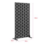 Kamerscherm Basciano tuinscherm 180x90x40 cm zwart casa.pro, Verzenden, Nieuw