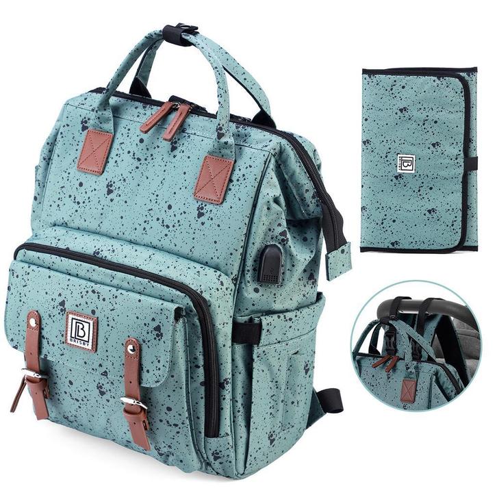 Brisby Overzichtelijke Luiertas – Verzorgingstas SET - DOTS, Kinderen en Baby's, Luiertassen, Rugzak, Nieuw, Ophalen of Verzenden