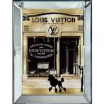 Zwarte poedel voor Louis Vuitton etalage 70x90x4.5cm, Antiek en Kunst, Ophalen of Verzenden