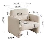 Lamswollen Loungestoel met Kussens – Comfortabele Bank voor, Huis en Inrichting, Stoelen, Verzenden, Nieuw