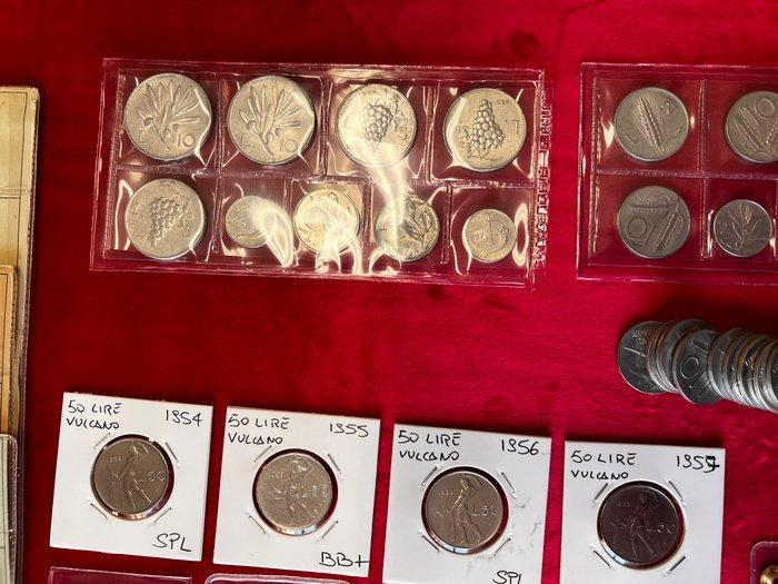 Italië. Lotto di oltre 290 monete e banconote Repubblica, Postzegels en Munten, Munten | Europa | Niet-Euromunten