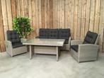 Loungeset / Sofaset Canberry Blended Grey voor 5 personen |, Tuin en Terras, 5 zitplaatsen, Nieuw, Ophalen of Verzenden, Loungeset